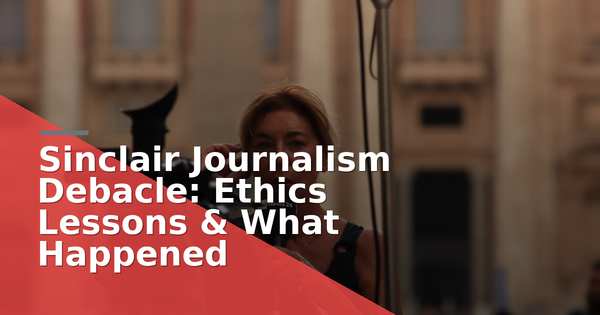 Sinclair Journalism Debacle: Ethics Lessons & What Happened