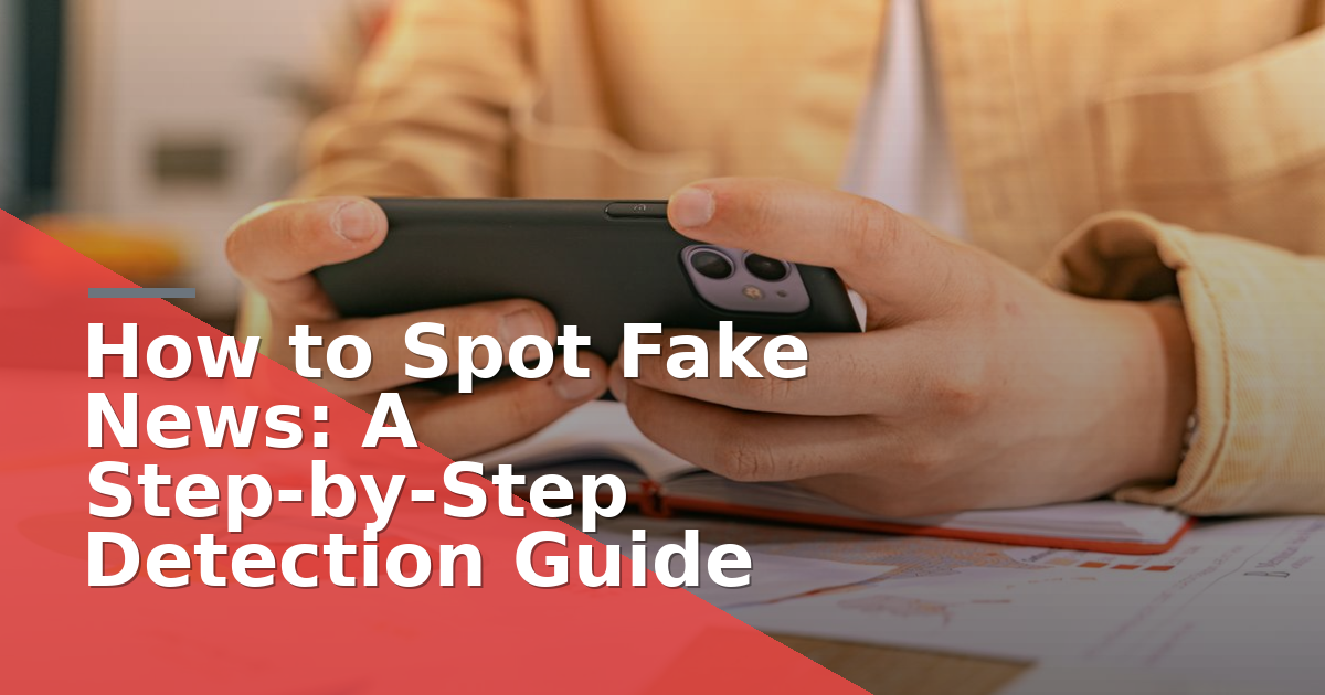 How to Spot Fake News: A Step-by-Step Detection Guide