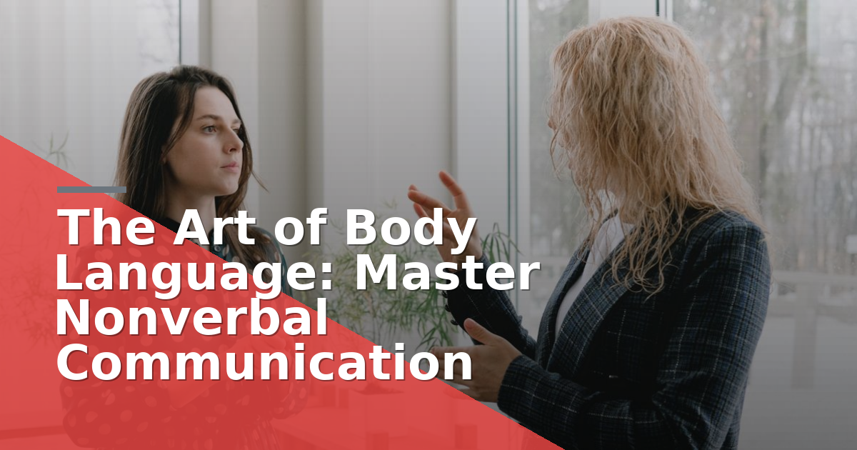 The Art of Body Language: Master Nonverbal Communication