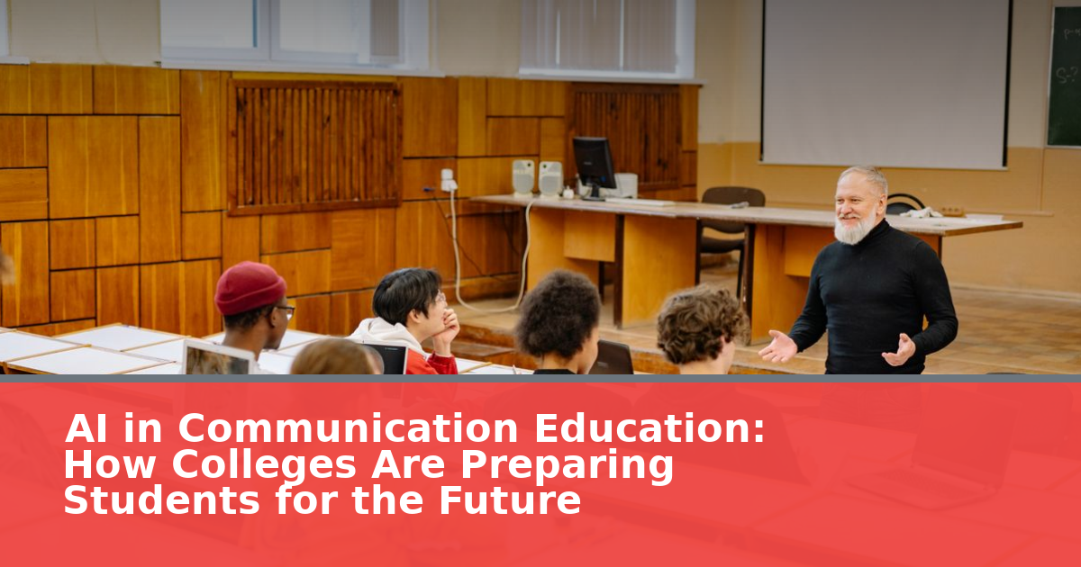 AI in Communication Education: How Colleges Are Preparing Students for the Future