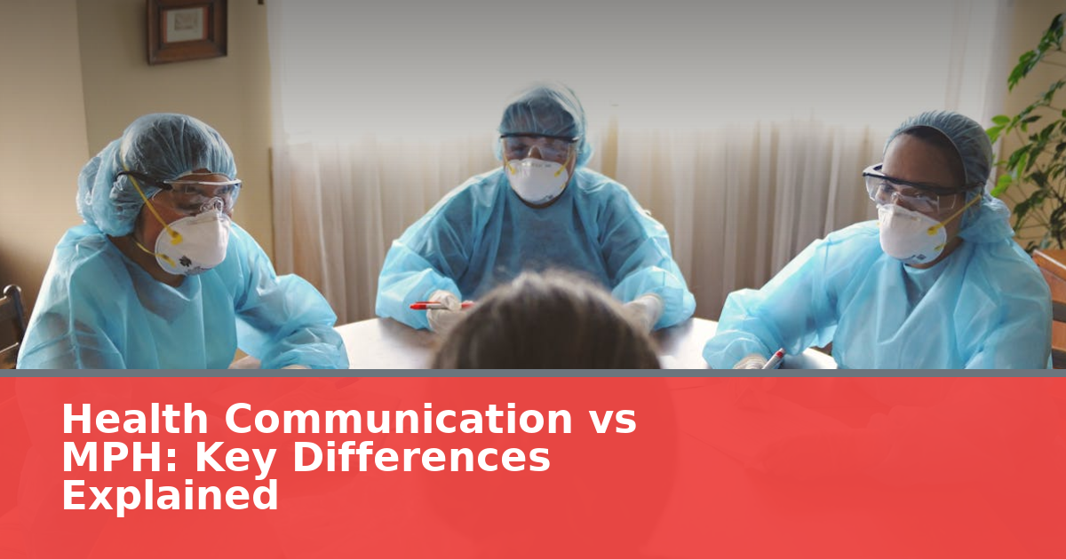 Health Communication vs MPH: Key Differences Explained