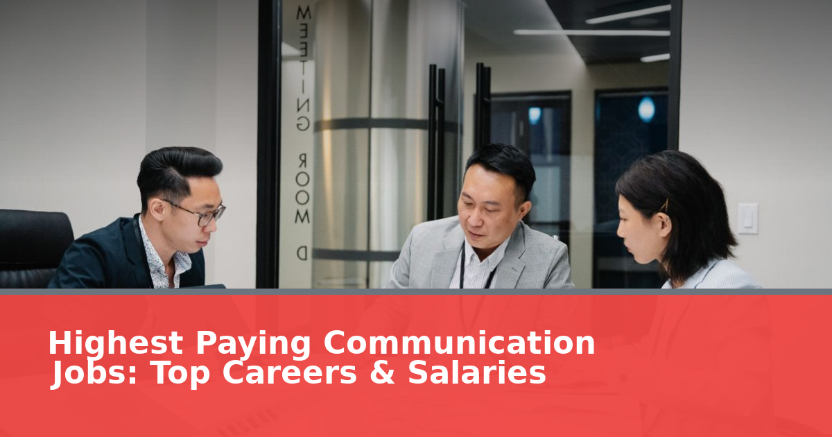 Highest Paying Communication Jobs in 2026: Top Careers & Salaries