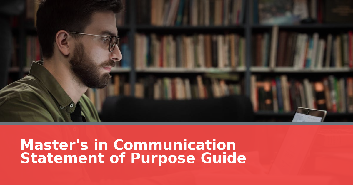 Master's in Communication Statement of Purpose Guide (2026)