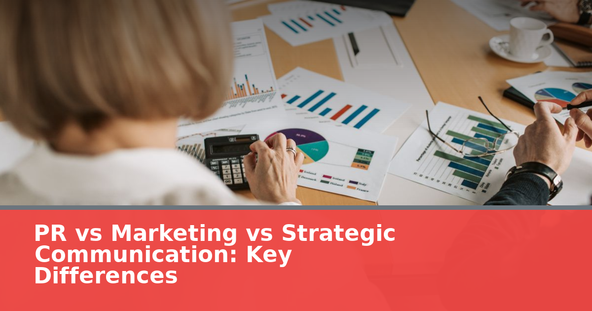 PR vs Marketing vs Strategic Communication: Key Differences