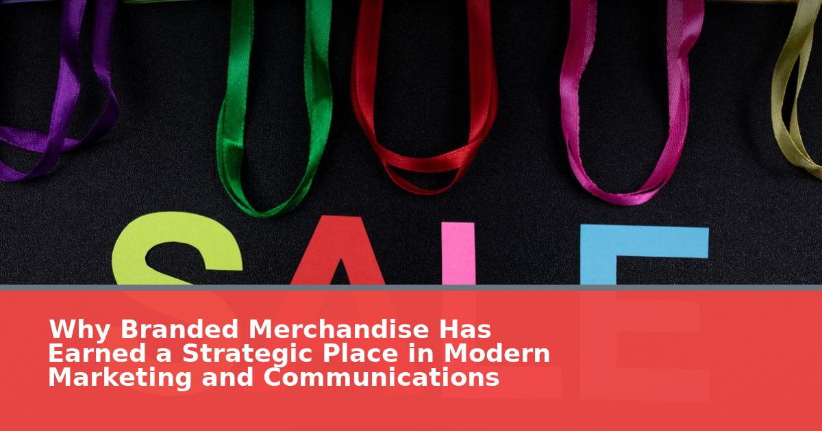 Why Branded Merchandise Has Earned a Strategic Place in Modern Marketing and Communications
