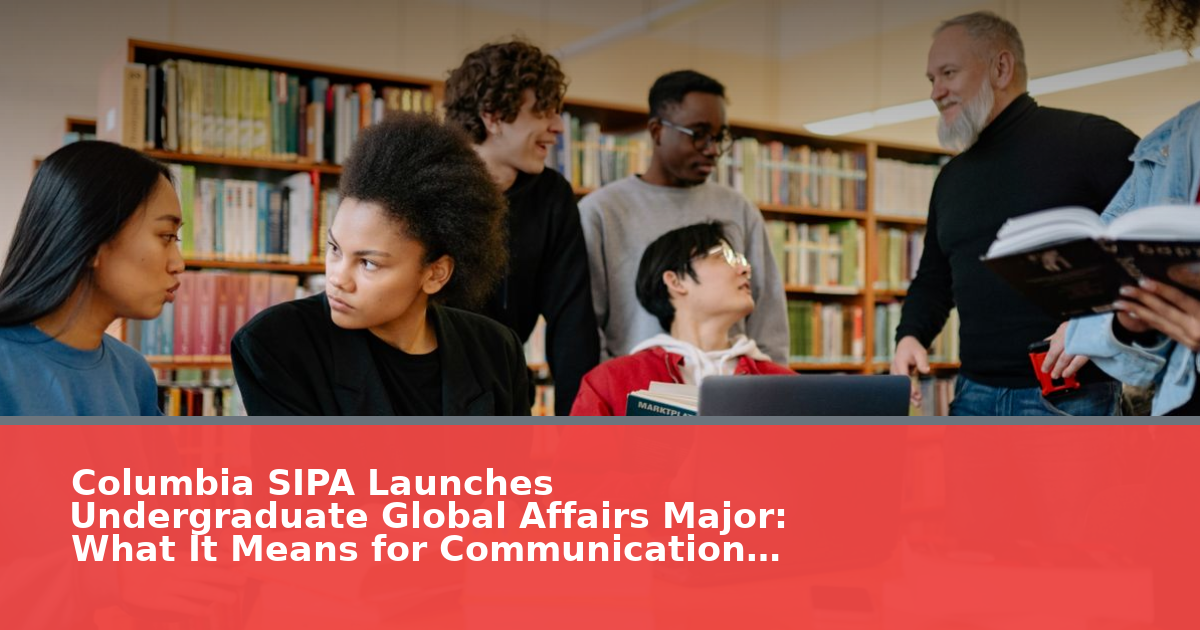 Columbia SIPA Launches Undergraduate Global Affairs Major: What It Means for Communication Students