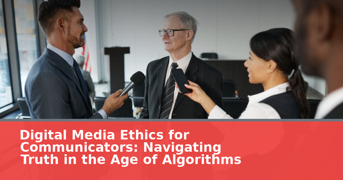 Digital Media Ethics for Communicators: Navigating Truth in the Age of Algorithms