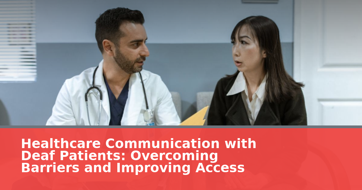 Healthcare Communication with Deaf Patients: Overcoming Barriers and Improving Access
