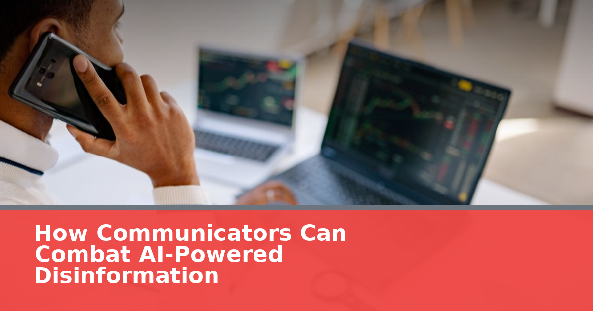 How Communicators Can Combat AI-Powered Disinformation in 2026