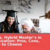 Online vs. Hybrid Master’s in Communication: Pros, Cons, and How to Choose