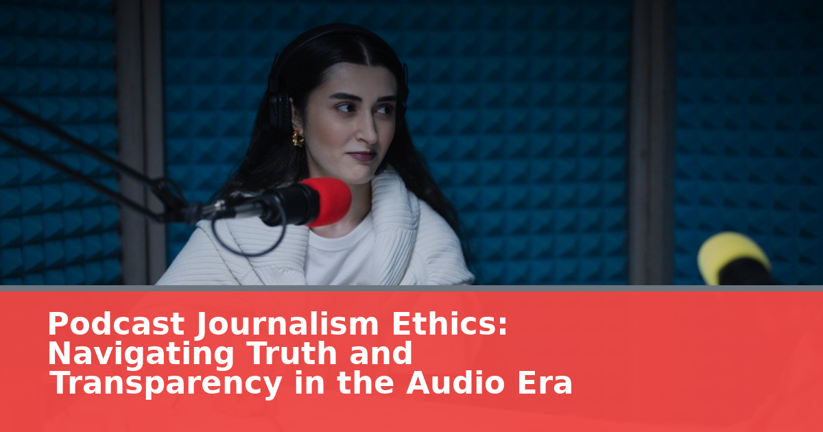 Podcast Journalism Ethics: Navigating Truth and Transparency in the Audio Era