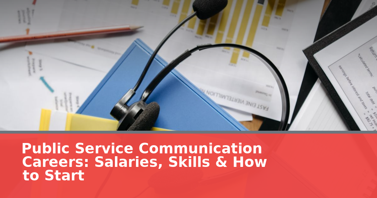 Public Service Communication Careers: Salaries, Skills & How to Start