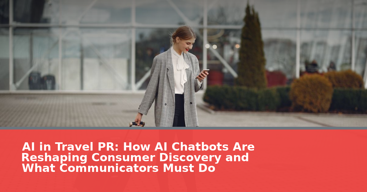 AI in Travel PR: How AI Chatbots Are Reshaping Consumer Discovery and What Communicators Must Do