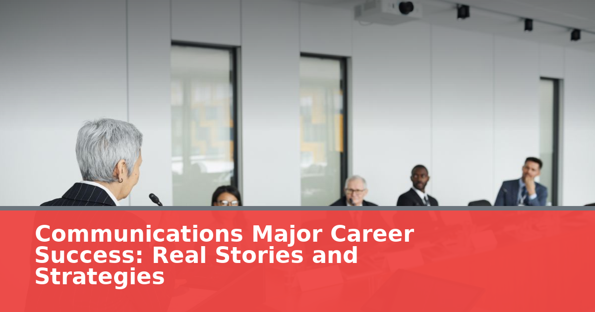 Communications Major Career Success: Real Stories and Strategies