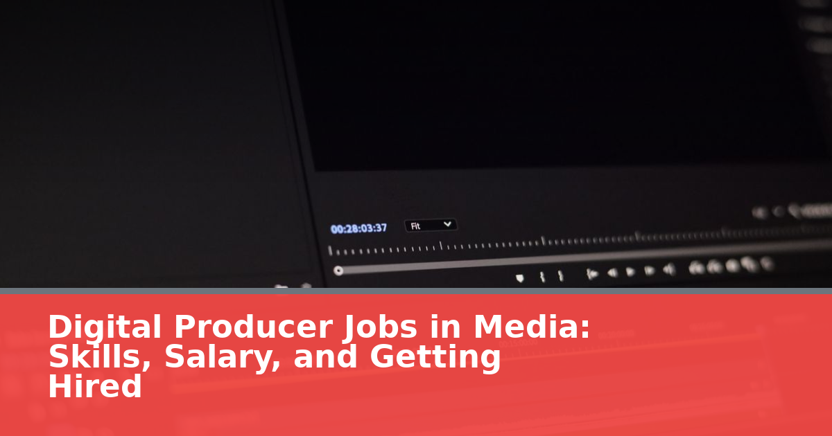 Digital Producer Jobs in Media: Skills, Salary, and Getting Hired