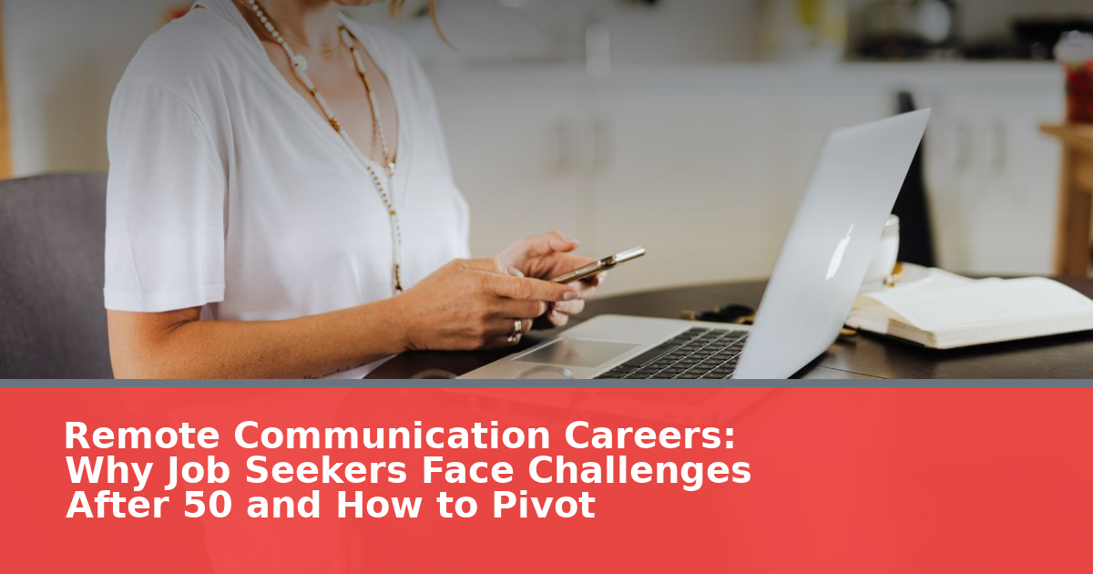 Remote Communication Careers: Why Job Seekers Face Challenges After 50 and How to Pivot