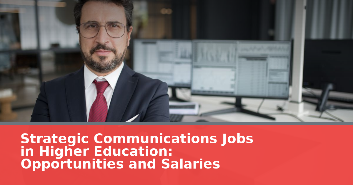 Strategic Communications Jobs in Higher Education: Opportunities and Salaries