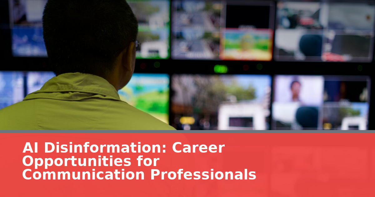 AI Disinformation: Career Opportunities for Communication Professionals
