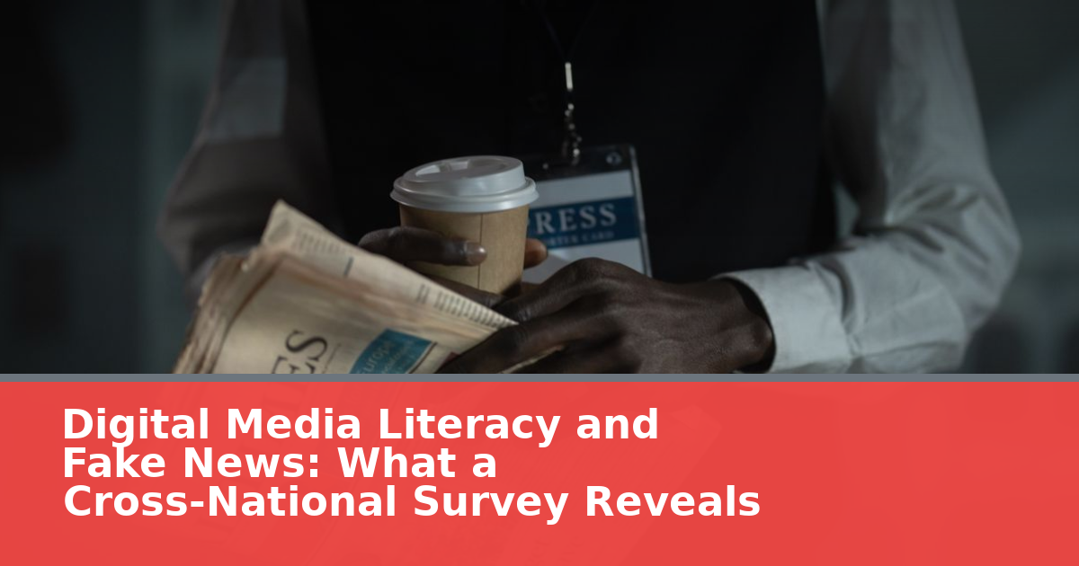 Digital Media Literacy and Fake News: What a Cross-National Survey Reveals