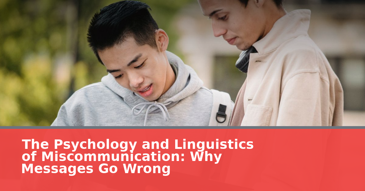 The Psychology and Linguistics of Miscommunication: Why Messages Go Wrong