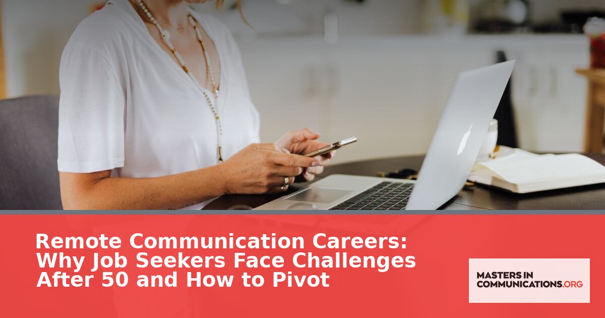 Remote Communication Jobs Over 50: 2026 Pivot Guide