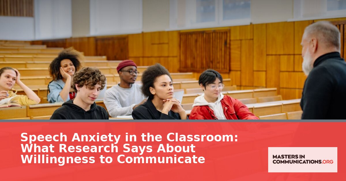 Speech Anxiety & Willingness to Communicate: The Research