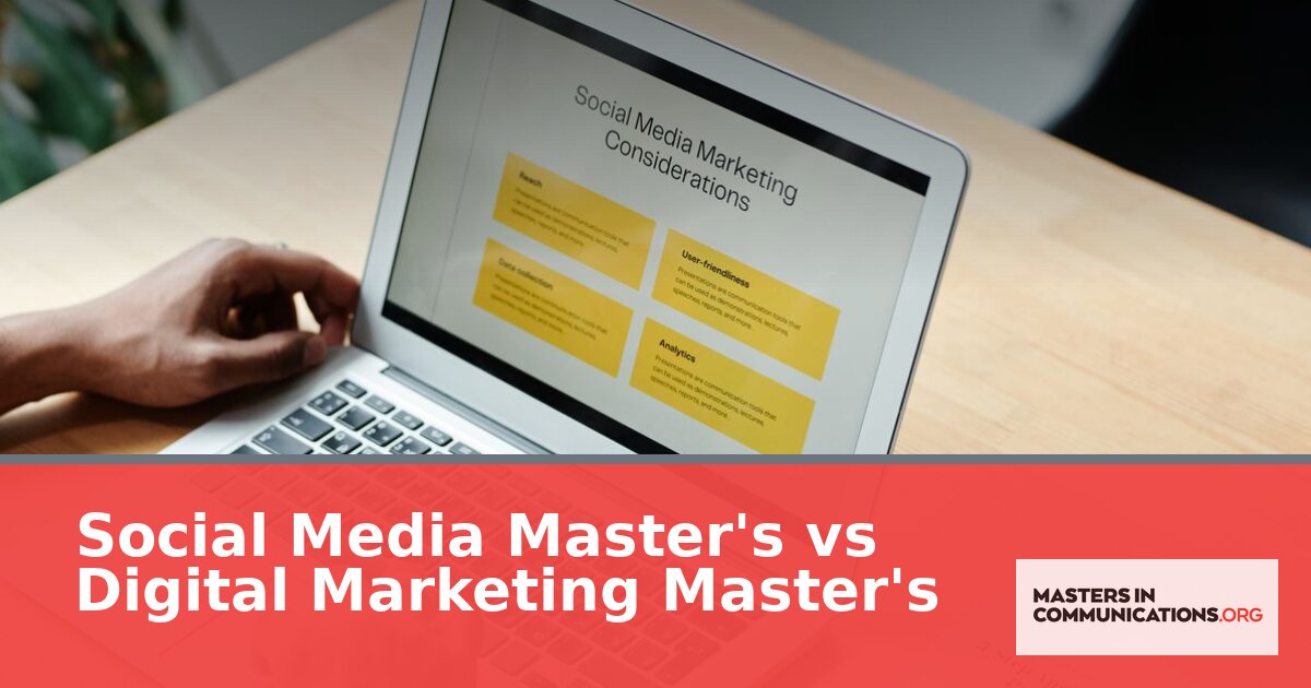 Social Media Master’s vs Digital Marketing Master’s (2026)