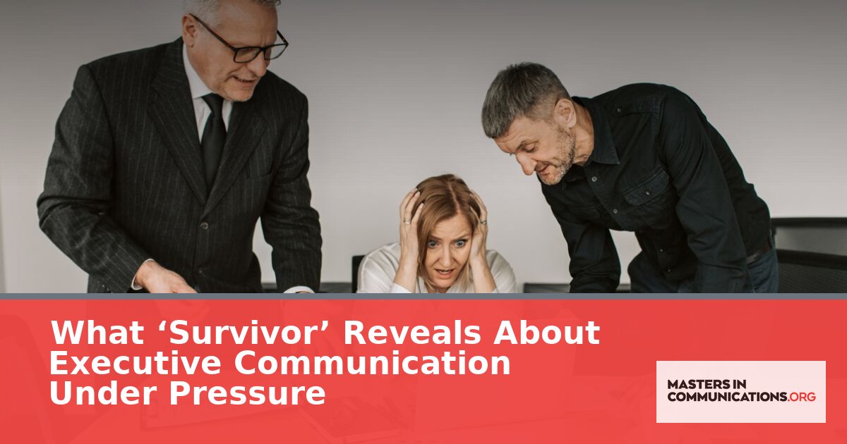 Survivor & Executive Communication Under Pressure (2026)