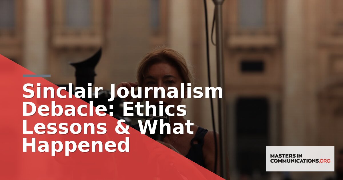 Sinclair Journalism Debacle: Ethics Lessons & What Happened