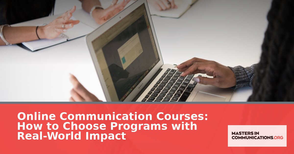 How to Choose Online Communication Programs (2026 Guide)