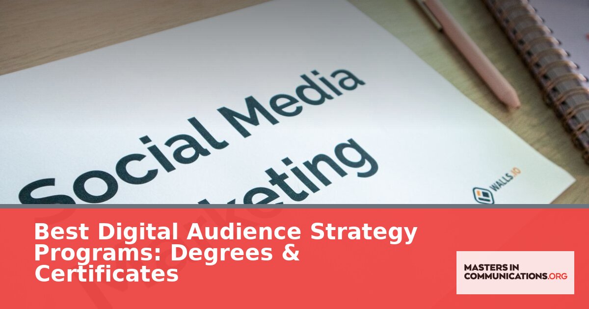 Best Online Digital Audience Strategy Schools 2027