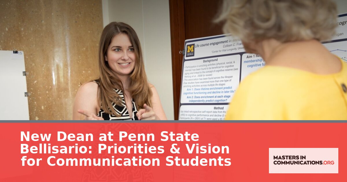 New Bellisario Dean: Priorities for Communication Students