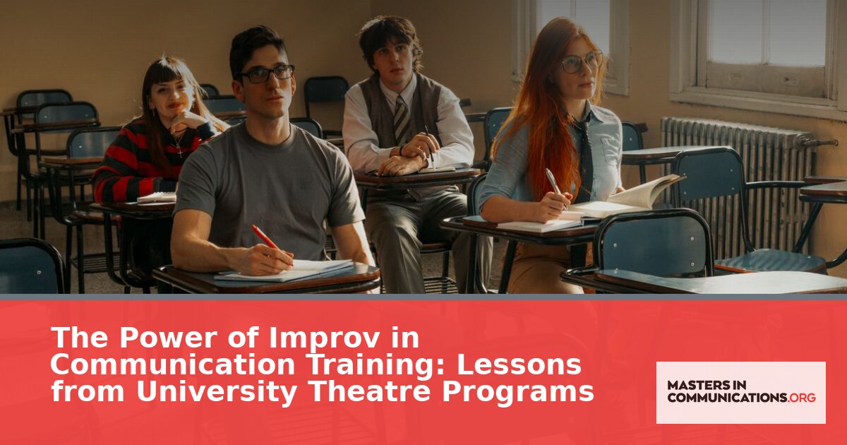 How Improv Training Builds Real Communication Skills