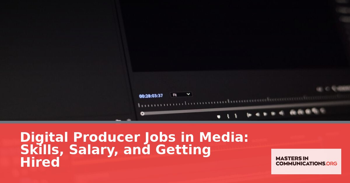 Digital Producer Jobs: Skills, Salary & How to Get Hired