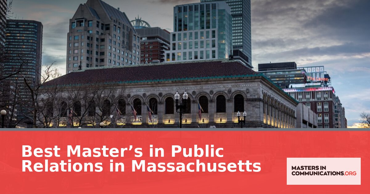 Best Master’s in Public Relations in Massachusetts (2026)