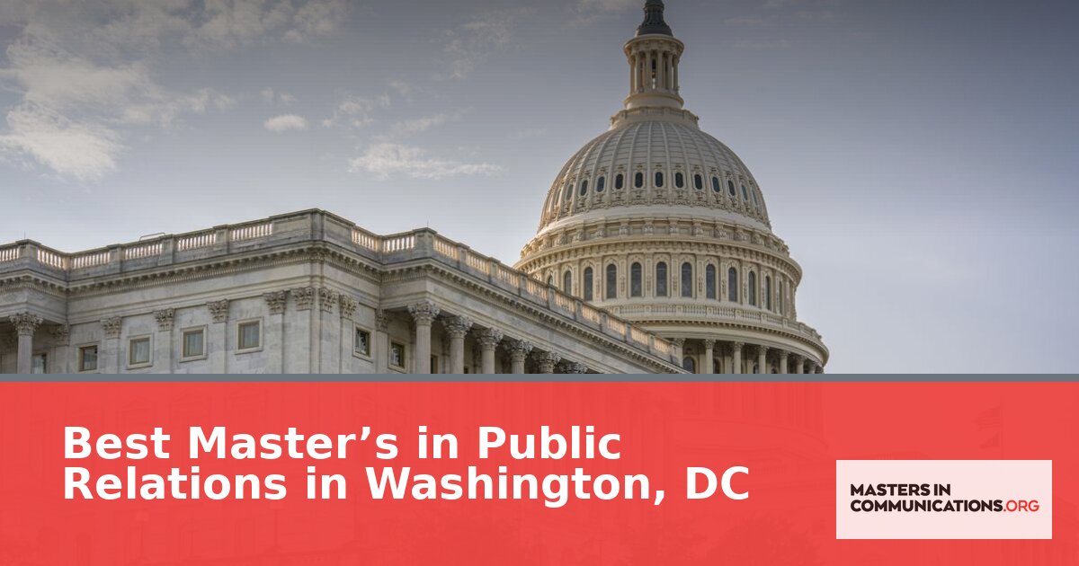 Master’s in Public Relations in Washington, DC (2026)