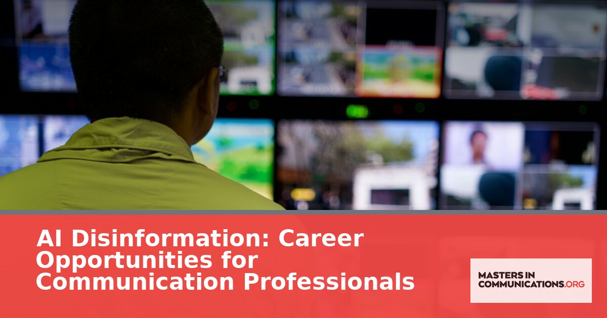 AI Disinformation Careers: Jobs for Communicators